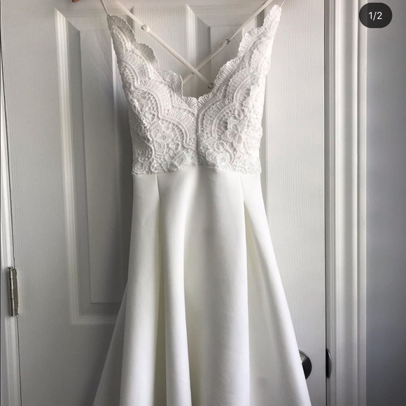 White lace too short dress - Picture 1 of 2